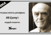 Anma: Ali Çurey