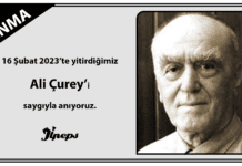Anma: Ali Çurey