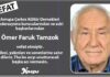 Vefat: Ömer Faruk Tamzok