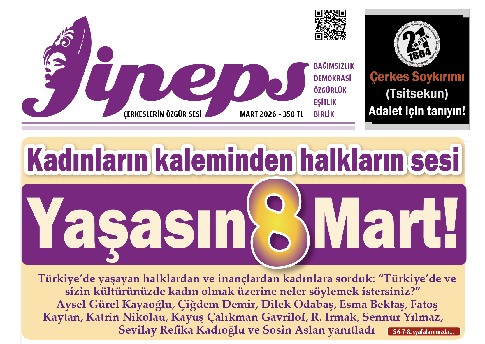 Kadınların kaleminden halkların sesi: Yaşasın 8 Mart!