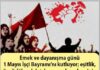 Emek ve dayanışma günü