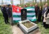 Abhazya Savaşı’nda yaşamını yitiren Yegoj Hanefi Arslan’ın anısına anıt dikildi