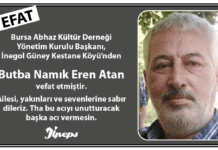 Vefat: Butba Namık Eren