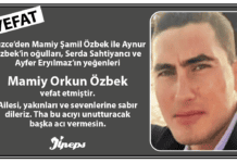 Vefat: Mamiy Orkun Özbek