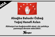 Anma: Abağba Bahadır Özbağ – Yeğoj Hanefi Aslan