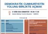 Samsun’da konferans: “Demokratik Cumhuriyetin Yolunu Birlikte Açmak”